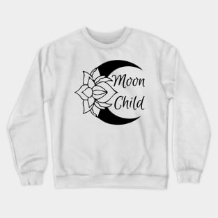 Moon Child (Black) Crewneck Sweatshirt
